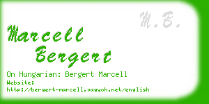 marcell bergert business card
